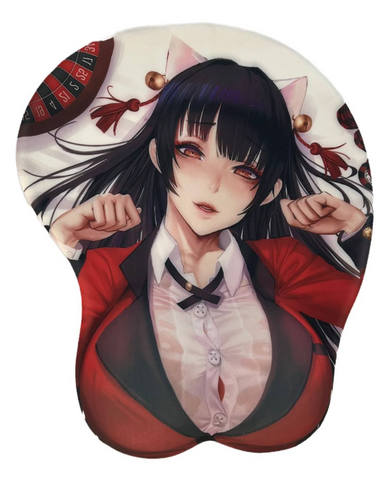Килимок під мишку об'ємний Kakegurui Yumeko Tachibana Шалений Азарт Тачібана Юмеко 00000001170 фото