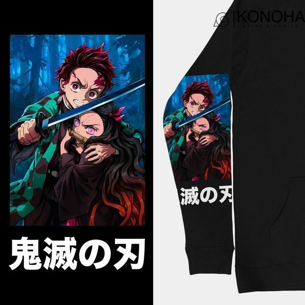 Худі утеплене Demon Slayer Tanjiro Kamado Клинок що знищує демонів Камадо Танджіро 00000002877 фото