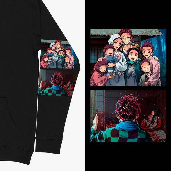 Худі утеплене Demon Slayer Tanjiro Kamado Клинок що знищує демонів Камадо Танджіро 00000002877 фото