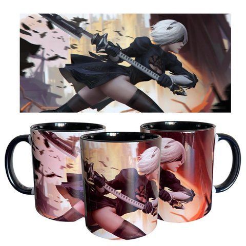 Чашка 330 мл Nier: Automata 2В Ніар автомата 2В 00000002113 фото