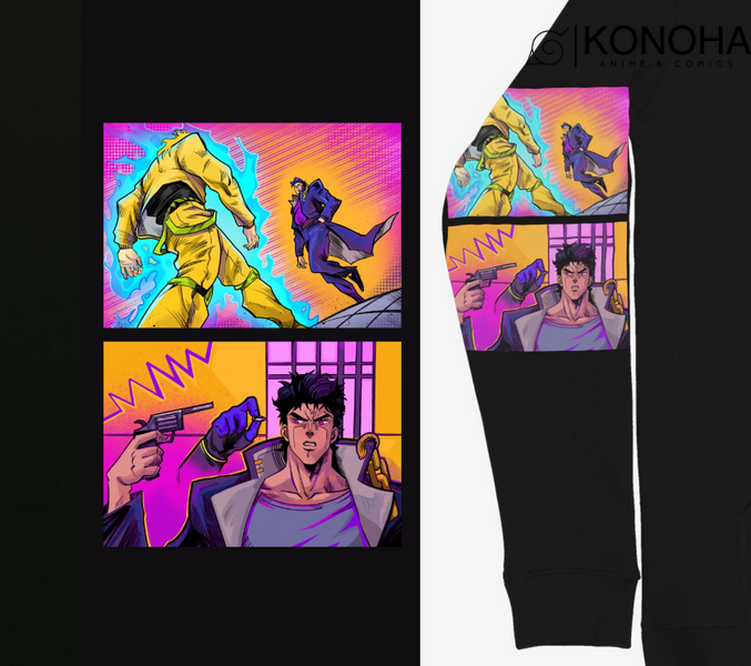 Худі утеплене Jojo Jotaro Kujo Джоджо Джотаро Куджо 00000001183 фото