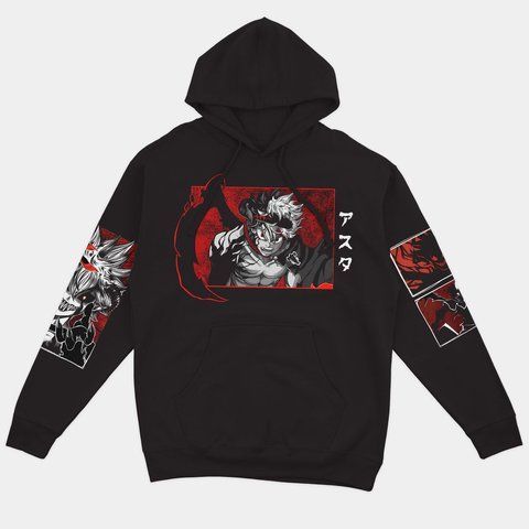 Худі утеплене Black Clover Asta Чорна Конюшина Аста 00000002873 фото