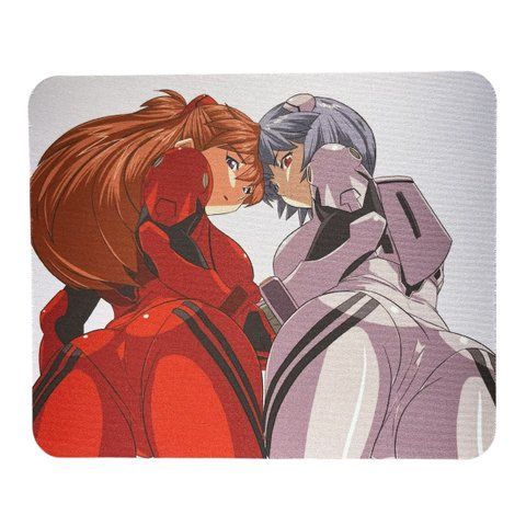 Килимок для мишки прямокутний 20х18 см Evangelion Aska and Rei, Євангеліон Аска та Рей 00000001777 фото