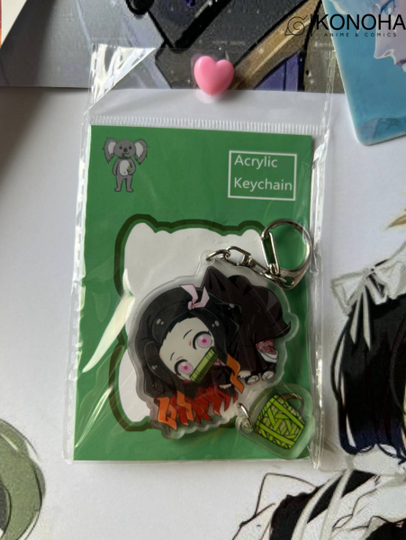 Брелок акриловий Kimetsu no Yaiba Nezuko Kamado Клинок, що знищує демонів Незуко Камадо 00000002669 фото