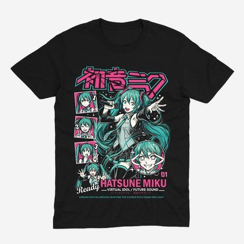 Футболка Vokaloid Miku Hatsune Вокалоїди Міку Хатсуне 1 00000002433 фото