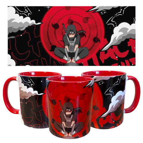 Чашка 330 мл Naruto Shippuden Itachi Наруто Шипуден Ітачі з шарінганом 00000002345 фото