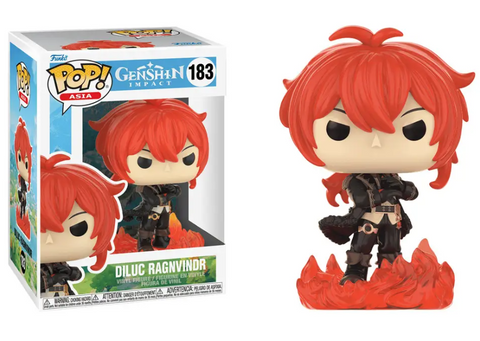 Funko POP! 183 Genshin Diluc Ragnvindr Vinyl Figure 00000000730 фото