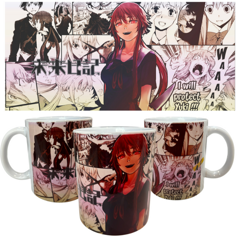 Чашка 330 мл Mirai Nikki Yuno Gasai Щоденник майбутнього Юно Гасай 00000002757 фото