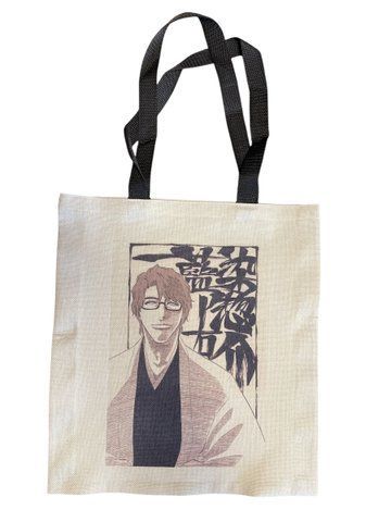 Шопер льняний Bleach Aizen Бліч Айзен 35х38,5 см 00000002257 фото