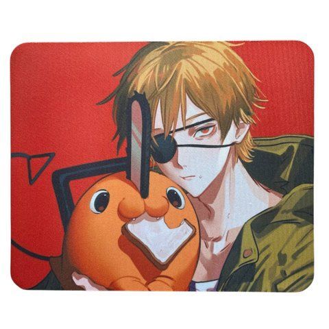 Килимок для мишки прямокутний 22х24 Chainsaw Man Людина-бензопила Денжі з Почітою 00000001859 фото