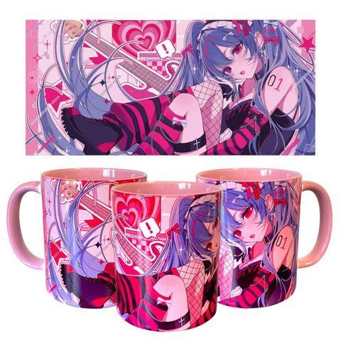 Чашка 330 мл Vokaloid Hatsune Miku Вокалоїд Хацуне Міку Панк 00000002005 фото